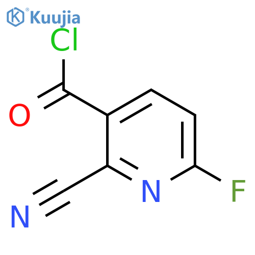 2-Cyano-6-fluoronicotinoyl chloride structure