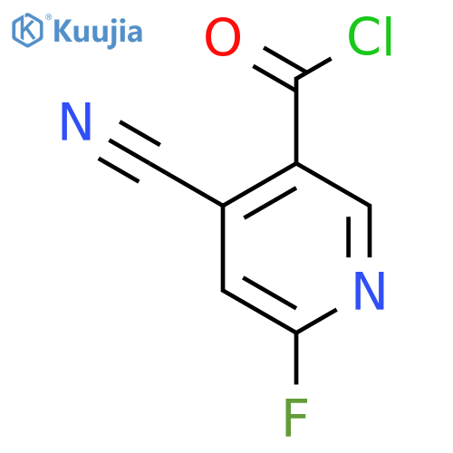 4-Cyano-6-fluoronicotinoyl chloride structure