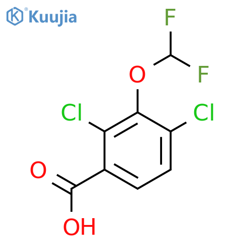 2,4-Dichloro-3-(difluoromethoxy)benzoic acid structure