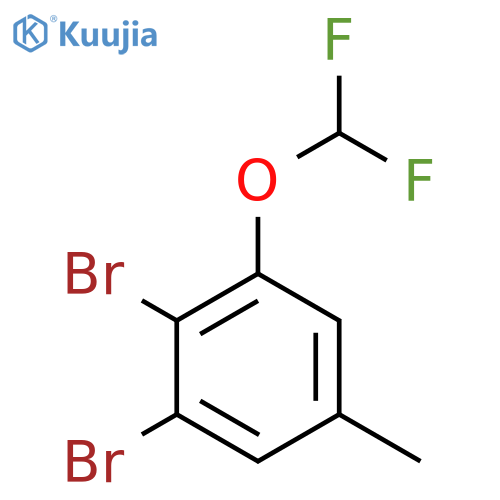 3,4-Dibromo-5-(difluoromethoxy)toluene structure