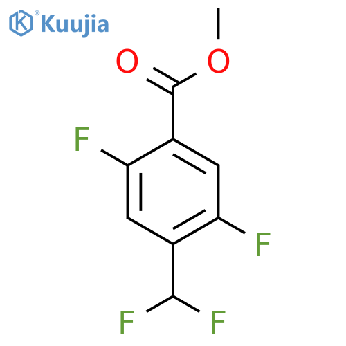 Methyl 2,5-difluoro-4-(difluoromethyl)benzoate structure