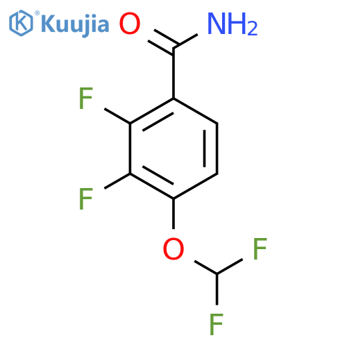 2,3-Difluoro-4-(difluoromethoxy)benzamide structure