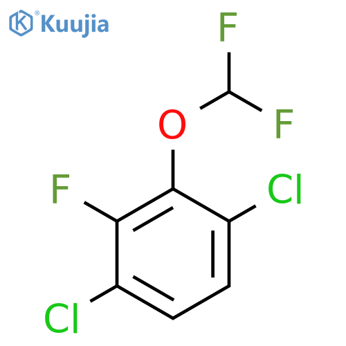 1,4-Dichloro-2-difluoromethoxy-3-fluorobenzene structure