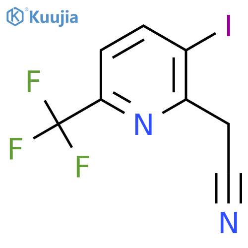 3-Iodo-6-(trifluoromethyl)pyridine-2-acetonitrile structure