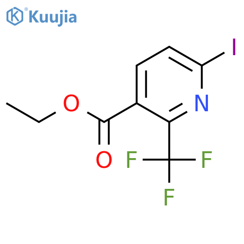 Ethyl 6-iodo-2-(trifluoromethyl)nicotinate structure