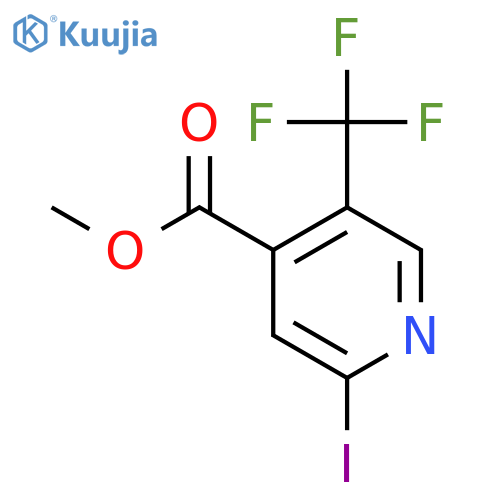 Methyl 2-iodo-5-(trifluoromethyl)isonicotinate structure