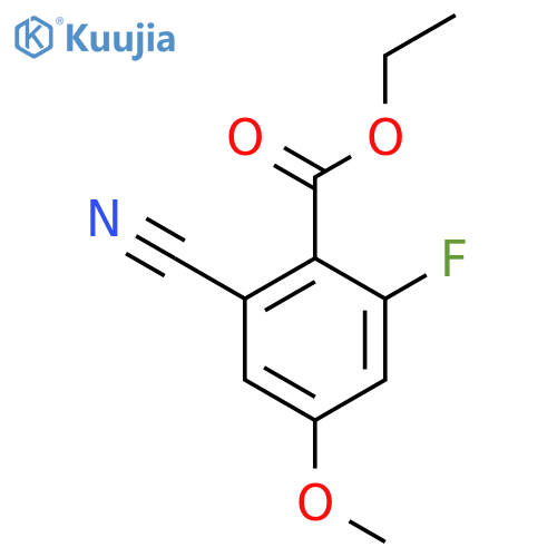 Ethyl 2-cyano-6-fluoro-4-methoxybenzoate structure