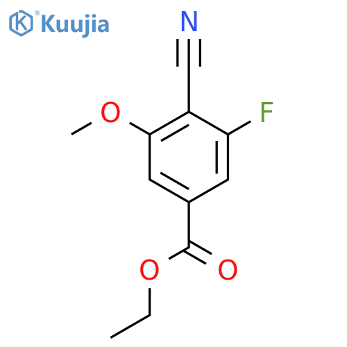 Ethyl 4-cyano-3-fluoro-5-methoxybenzoate structure