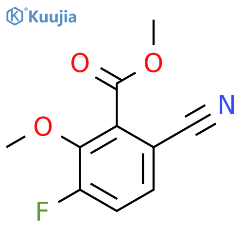 Methyl 6-cyano-3-fluoro-2-methoxybenzoate structure