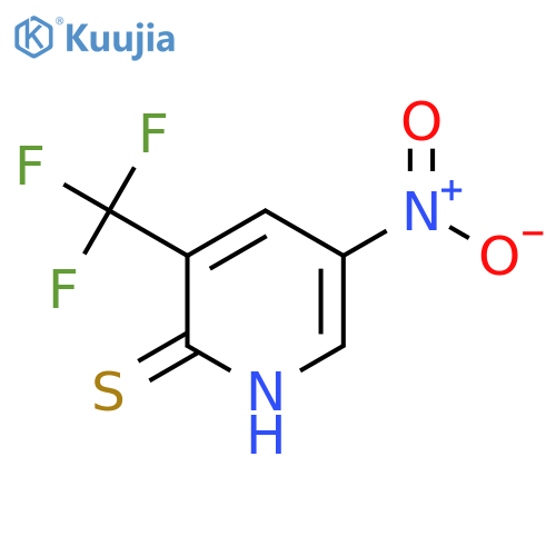 2-Mercapto-5-nitro-3-(trifluoromethyl)pyridine structure