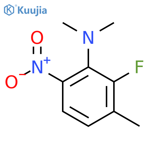 2-Fluoro-6-nitro-N,N,3-trimethylaniline structure