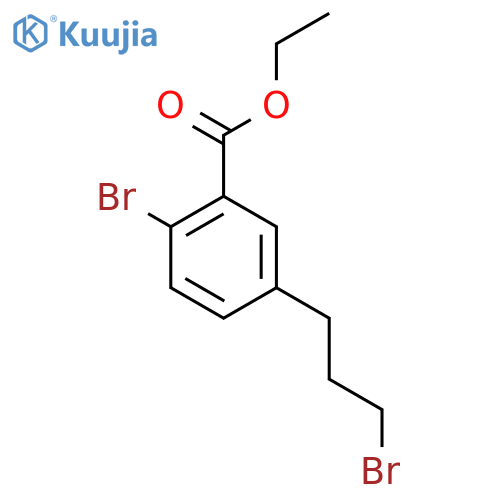 Ethyl 2-bromo-5-(3-bromopropyl)benzoate structure