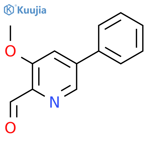 3-Methoxy-5-phenylpicolinaldehyde structure