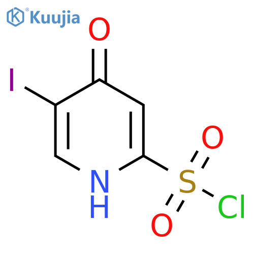 4-Hydroxy-5-iodopyridine-2-sulfonyl chloride structure
