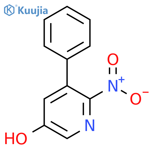 5-Hydroxy-2-nitro-3-phenylpyridine structure