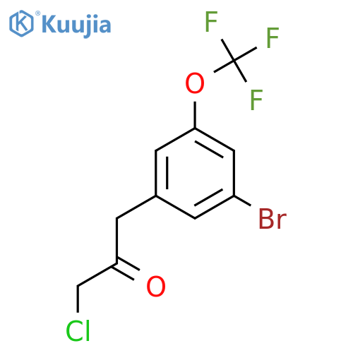 1-(3-Bromo-5-(trifluoromethoxy)phenyl)-3-chloropropan-2-one structure