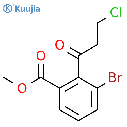 Methyl 3-bromo-2-(3-chloropropanoyl)benzoate structure