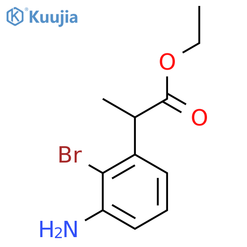 Ethyl 3-amino-2-bromophenylpropanoate structure