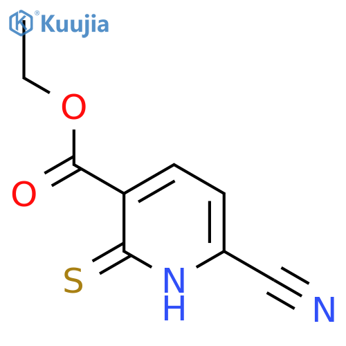 Ethyl 6-cyano-2-mercaptonicotinate structure