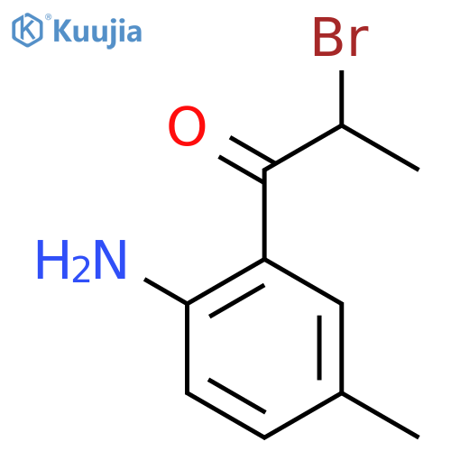 1-(2-Amino-5-methylphenyl)-2-bromopropan-1-one structure