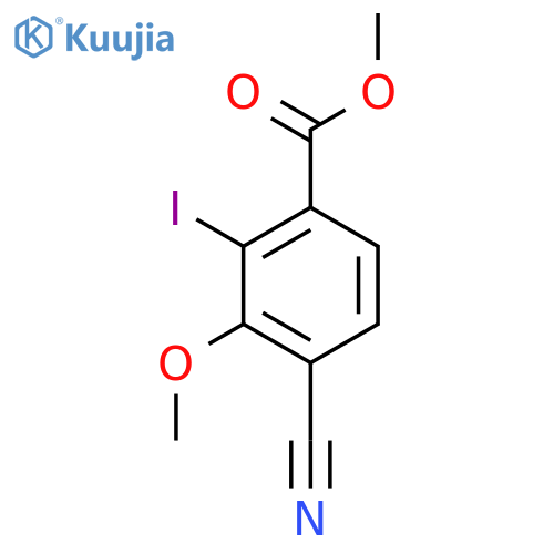 Methyl 4-cyano-2-iodo-3-methoxybenzoate structure