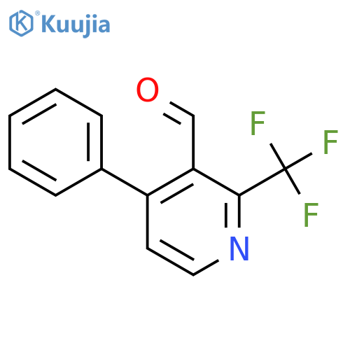 4-Phenyl-2-(trifluoromethyl)nicotinaldehyde structure