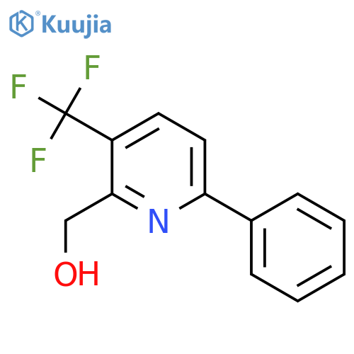 6-Phenyl-3-(trifluoromethyl)pyridine-2-methanol structure