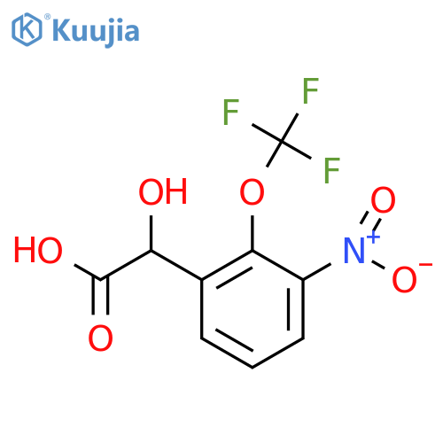 3-Nitro-2-(trifluoromethoxy)mandelic acid structure