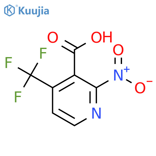 2-Nitro-4-(trifluoromethyl)nicotinic acid structure