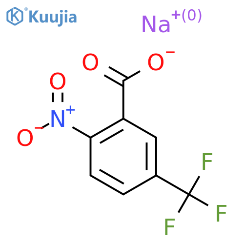 Sodium 2-nitro-5-(trifluoromethyl)benzoate structure