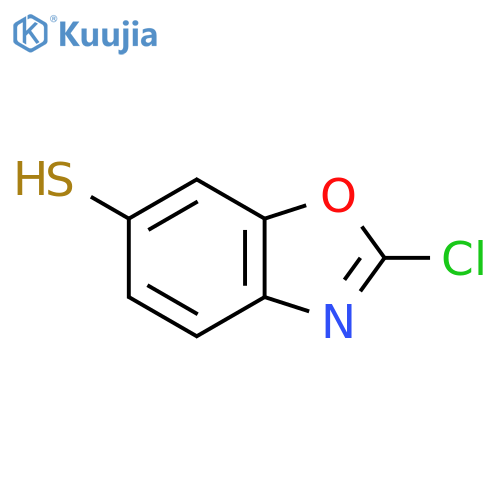 2-Chlorobenzo[d]oxazole-6-thiol structure
