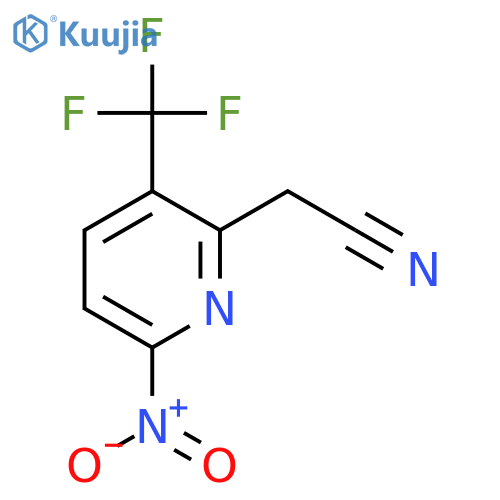 6-Nitro-3-(trifluoromethyl)pyridine-2-acetonitrile structure