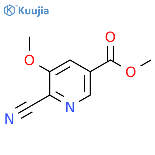 Methyl 6-cyano-5-methoxynicotinate structure
