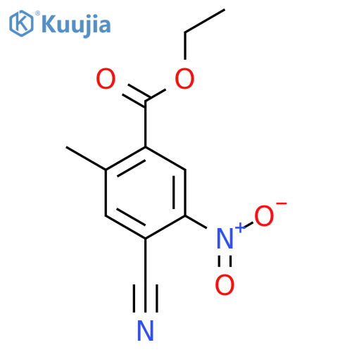 Ethyl 4-cyano-2-methyl-5-nitrobenzoate structure