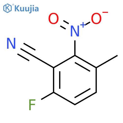 6-Fluoro-3-methyl-2-nitrobenzonitrile structure