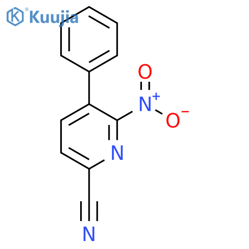 6-Nitro-5-phenylpicolinonitrile structure