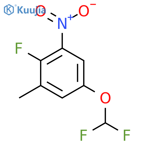 5-Difluoromethoxy-2-fluoro-3-nitrotoluene structure