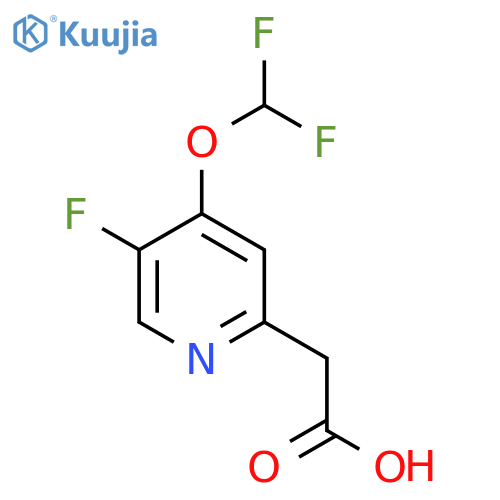 2-(4-(Difluoromethoxy)-5-fluoropyridin-2-yl)acetic acid structure