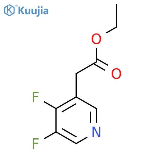 Ethyl 3,4-difluoropyridine-5-acetate structure