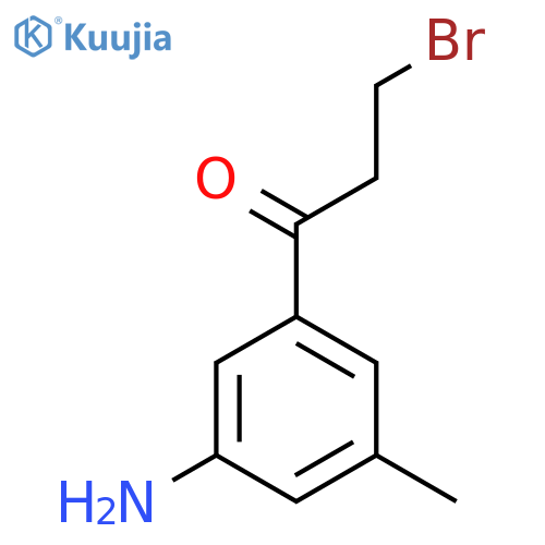 1-(3-Amino-5-methylphenyl)-3-bromopropan-1-one structure