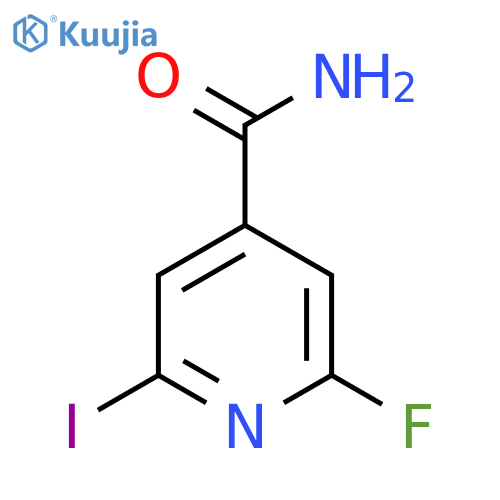 2-Fluoro-6-iodoisonicotinamide structure