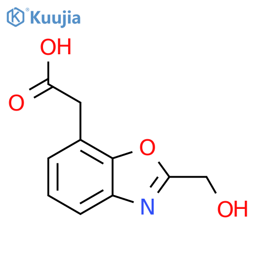 2-(Hydroxymethyl)benzo[d]oxazole-7-acetic acid structure