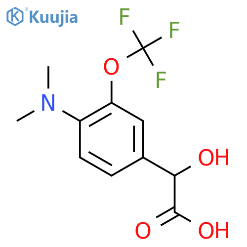 4-Dimethylamino-3-(trifluoromethoxy)mandelic acid structure