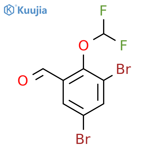 3,5-Dibromo-2-(difluoromethoxy)benzaldehyde structure
