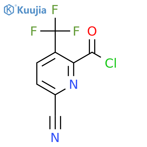 6-Cyano-3-(trifluoromethyl)picolinoyl chloride structure
