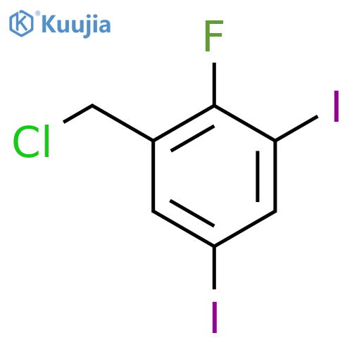 3,5-Diiodo-2-fluorobenzyl chloride structure