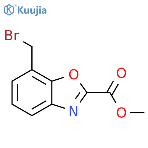 Methyl 7-(bromomethyl)benzo[d]oxazole-2-carboxylate structure