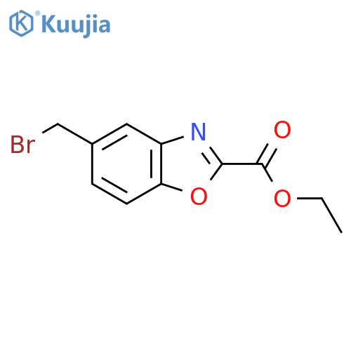 Ethyl 5-(bromomethyl)benzo[d]oxazole-2-carboxylate structure