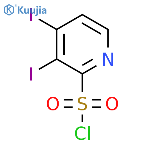 3,4-Diiodopyridine-2-sulfonyl chloride structure
