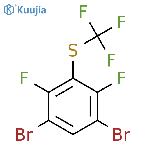 1,5-Dibromo-2,4-difluoro-3-(trifluoromethylthio)benzene structure